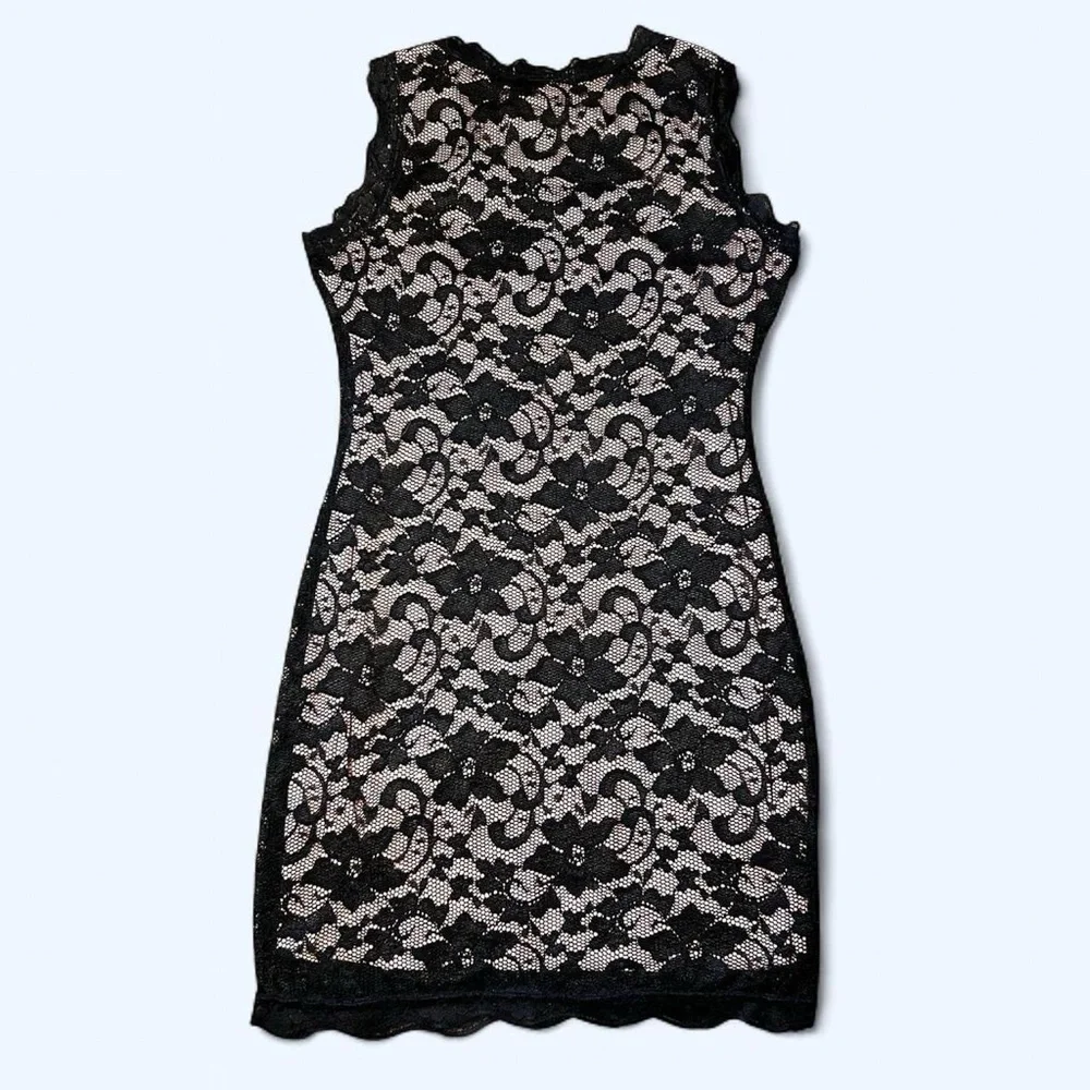 Grunge Black & Pink Lace Dress by Liberty Love! - Picture 4 of 4